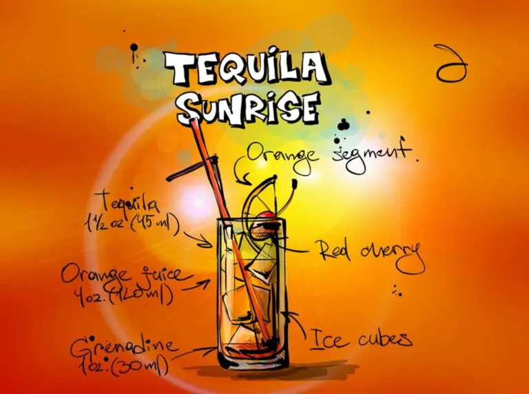 tequila sunrise, cocktail, drink